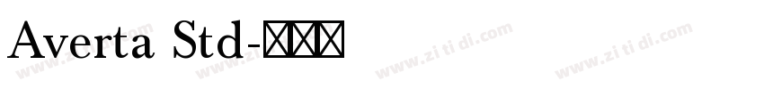 Averta Std字体转换
